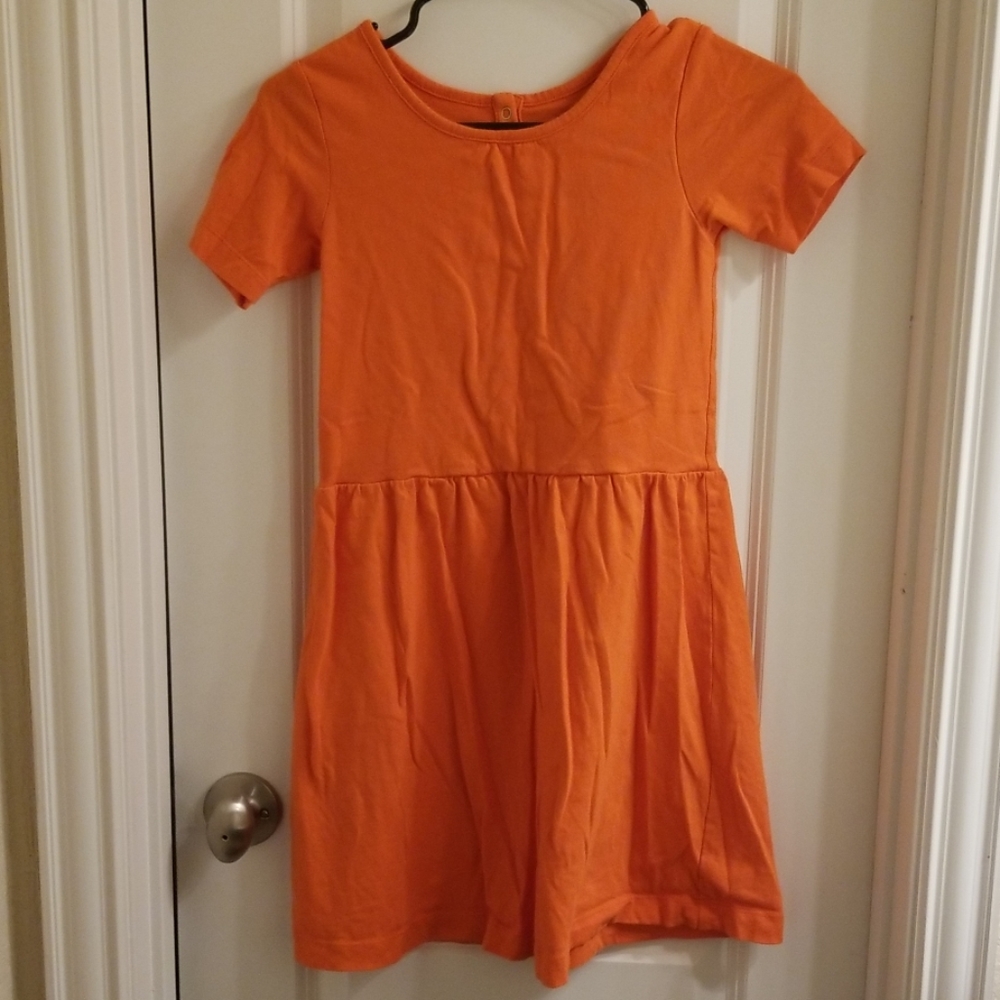 Girls shirt sleeve knit dress